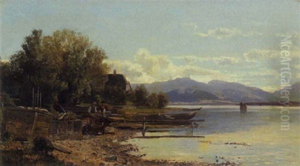 An Einem Gerbrigssee (chiemsee?) - view 1