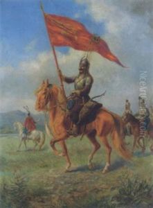 Orientalischer Reiter by Reinhold Schweitzer