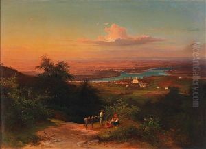 View Over Nussdorf To The Danube Prior To Regulation