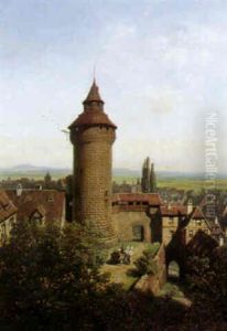 Die Kaiserburg Zu Nurnberg by Albert Schwendy