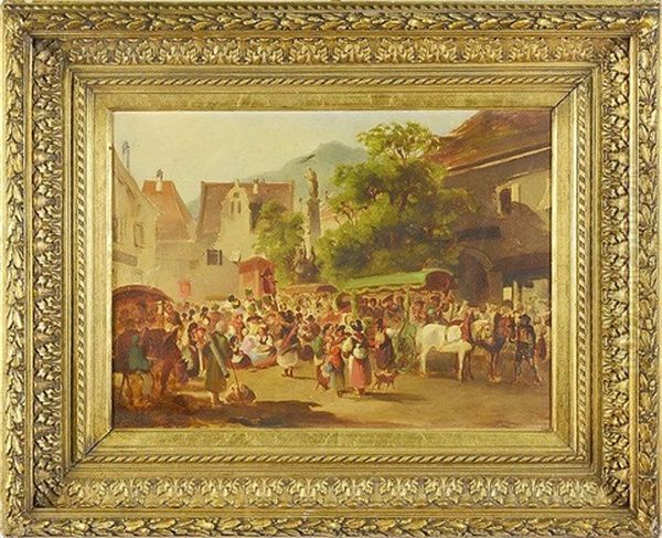Pilgrims On The Way To Mariazell In Kapfenberg - Study - view 1