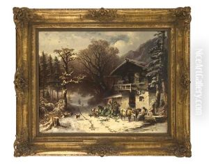 Erfolgreiche Jagd by Karl Schweninger the Elder