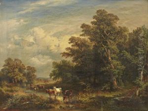 Boskap I Landskap by Karl Schweninger the Elder