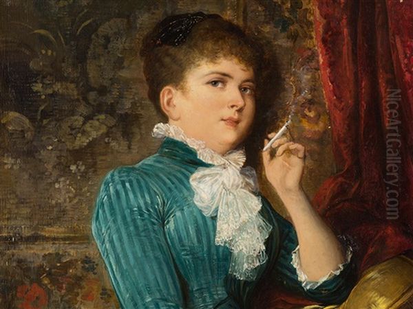 Lady With Cigarette - view 1