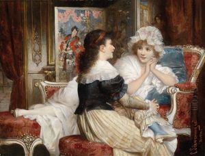 Zwei Freundinnen by Karl Schweninger the Younger