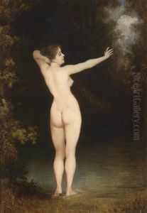 Stehender Frauenakt Von Ruckwarts Gesehen by Karl Schweninger the Younger