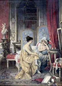 Flowers From An Admirer by Karl Schweninger the Younger