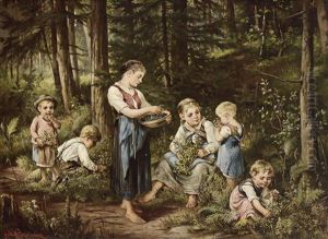 Die Kleinen Beerenpflucker by Rosa Schweninger