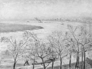 Rheinlandschaft by Karl Schwesig
