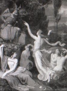 Hagan And The Rhine Daughters by Moritz von Schwind
