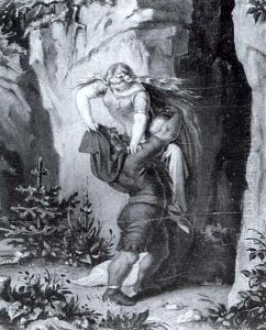 Szene Aus Dem Marchen "die Sieben Raben"