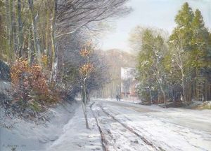 Winterliche Landstrase Winterliche Landstrase