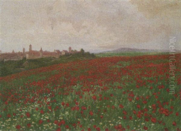 Mohnfeld Vor Der Stadt - view 1
