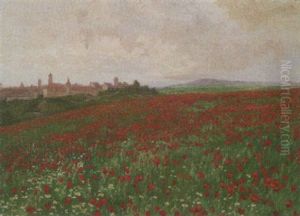 Mohnfeld Vor Der Stadt Mohnfeld Vor Der Stadt