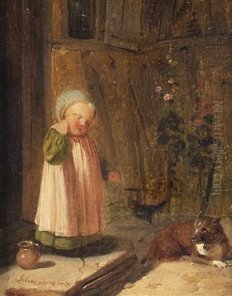Child With Dog - view 1