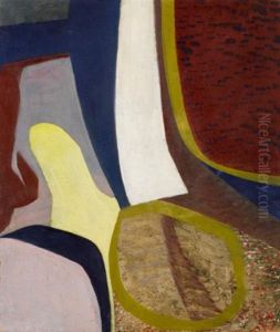 Ohne Titel (abstraktes Bild Mit Ockerfarbenem Kreis) (untitled (abstract Painting With Ochre Circle)) by Kurt Schwitters