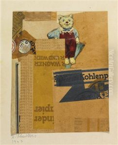 Onhe Titel (wagner Und Wein) (untitled (wagner And Vienna)) by Kurt Schwitters