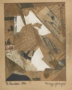 Merzzeichnung 47 (merz Drawing 47) by Kurt Schwitters