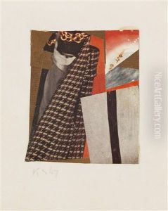 Ohne Titel (but But), Merzzeichnung by Kurt Schwitters