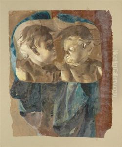Two Putti by Giuseppe Patti Sciuti