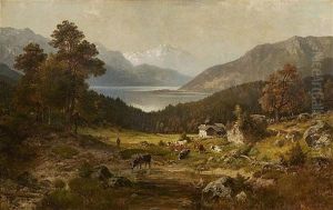 A View Of A Mountain Lake