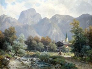 Partie Bei Berchtesgaden, Partie Aus Bairischzell Mit Dem Wendelstein (pair)