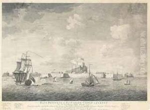 East Prospect Of Elizabeth Castle, Jersey by John Boydel