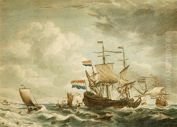 Naval Battle Scene. - view 1