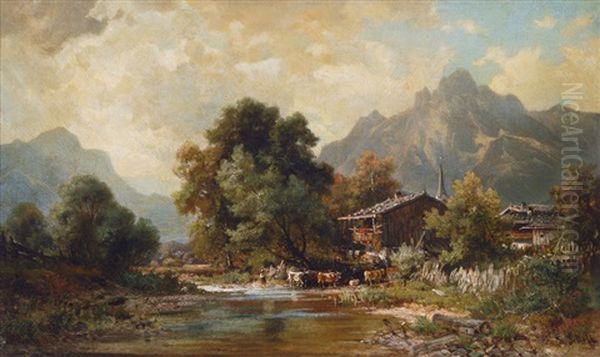 A Shepherd In The Alps - view 1