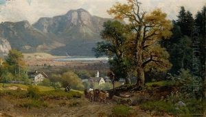 Partie Am Kochelsee Mit Dem Jochberg by Ludwig Sckell