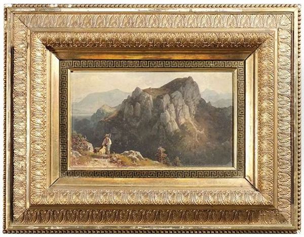 Schafhirte In Hochgebirgslandschaft - view 1