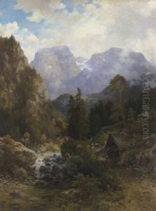 Partie Bei Berchtesgaden by Ludwig Sckell