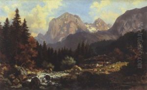 Motiv Aus Der Ramsau by Ludwig Sckell