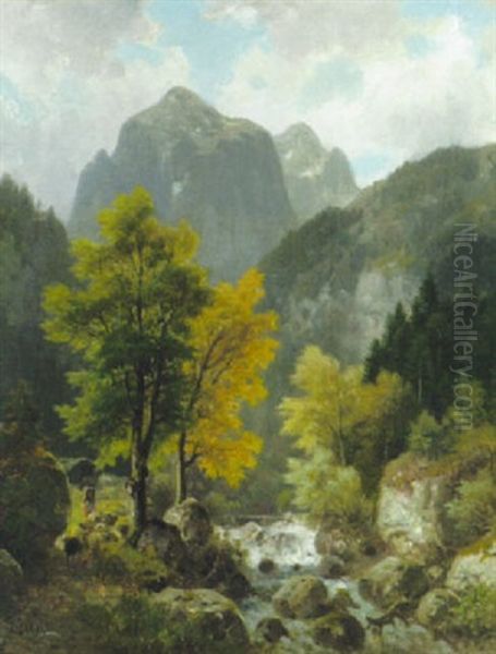 Wildbach Im Gebirgstal (bei Worgl In Tirol?) - view 1