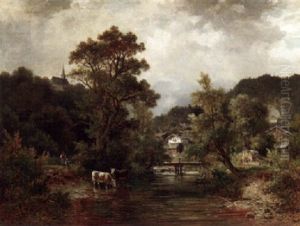 An Der Isar Bei Bad Tolz by Ludwig Sckell