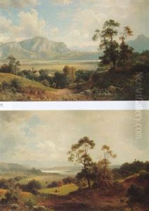 Oberbayerische Landschaft by Ludwig Sckell