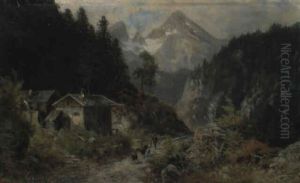Partie Bei Berchtesgaden by Ludwig Sckell