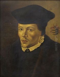 Retrato Del Pastor Eylard Dircksz Van Waterland (1530-1573) Con Su Escudo De Armas by Jan Van Scorel