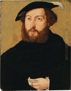 Portrait Of A Gentleman In A Black Coat And A Cap Portrait Of A Gentleman In A Black Coat And A Cap