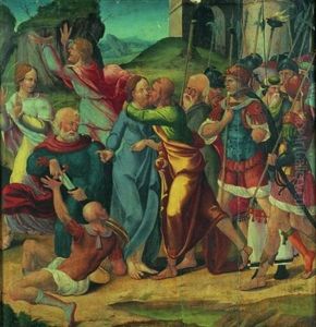 Le Baiser De Judas by Jan Van Scorel
