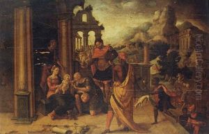 Adoracion De Los Magos by Jan Van Scorel