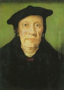 Portrait Of A Gentleman Wearing Doctoral Robes And Cap