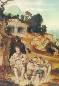 Allegorical Scene (the First Age Of Men?) by Jan Van Scorel