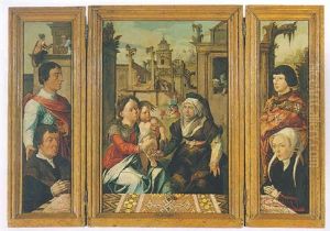 The Virgin And Child With Saint Anne by Jan Van Scorel