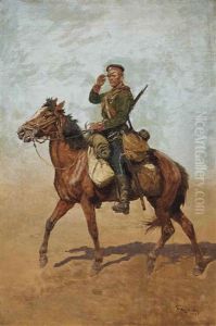 Cossack On A Horse by George Bertin Scott
