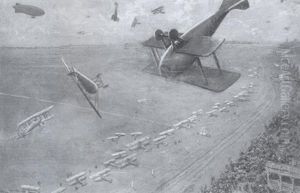 Meeting Aerien Vu Du Ciel by George Bertin Scott