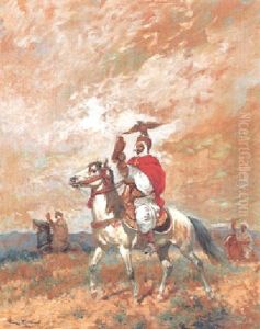 Les Fauconniers by George Bertin Scott