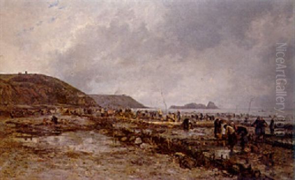 Gathering Oysters - view 1