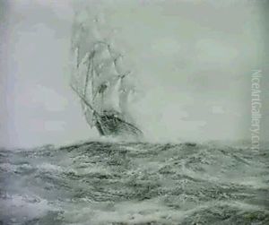 Thirty Days Out - The Tea Clipper "caliph" by Henri Louis Scott