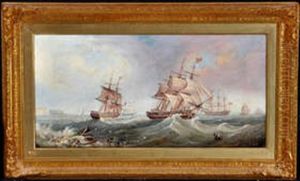 Sailing Ships Off A Coast